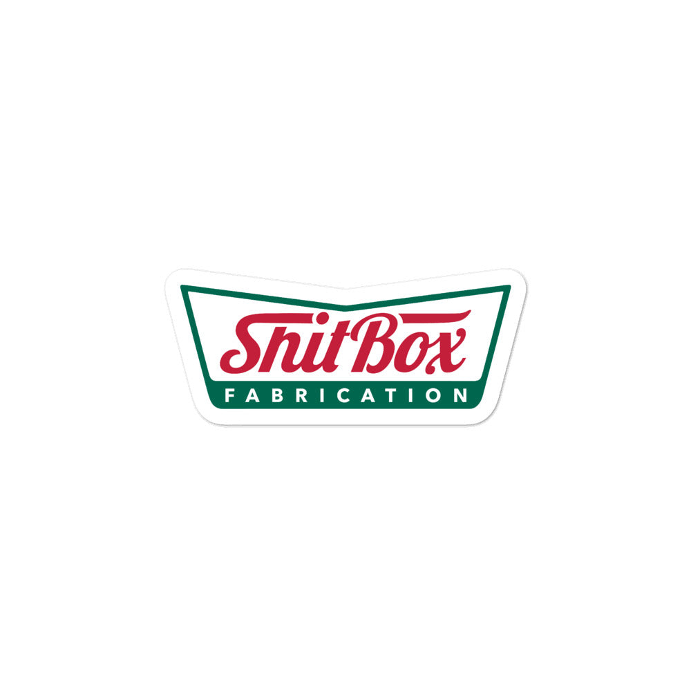 ShitBox Fab Classic White Bubble-free Stickers